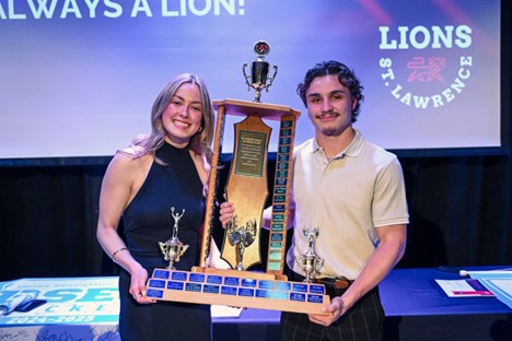 Lia Mercier and Xavier Fauchon were named Athletes of the Year