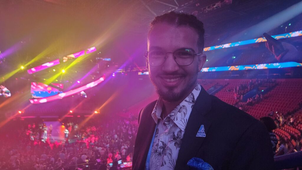 Student Merrick Marshall Attends One Young World Summit as AquaAction Ambassador