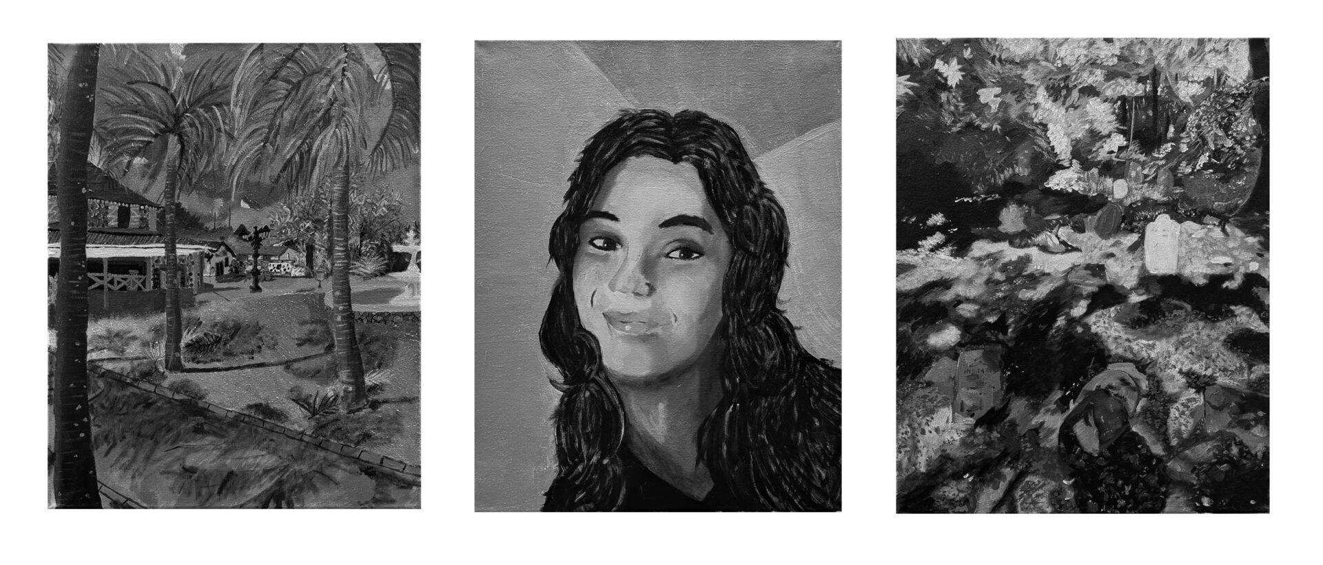 Exposition de peintures monochromes